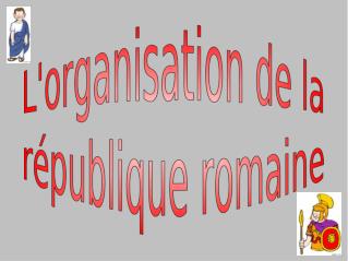 La république romaine s'organise autour de 3 groupes: