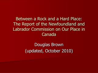 Douglas Brown (updated, October 2010)