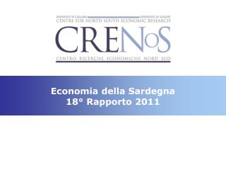 Economia della Sardegna 18° Rapporto 2011