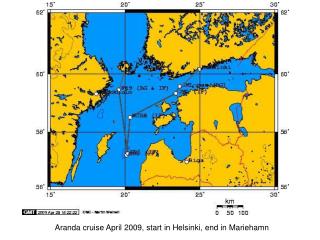 Aranda cruise April 2009, start in Helsinki, end in Mariehamn