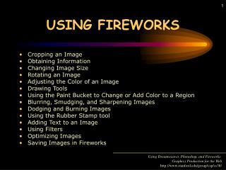 USING FIREWORKS