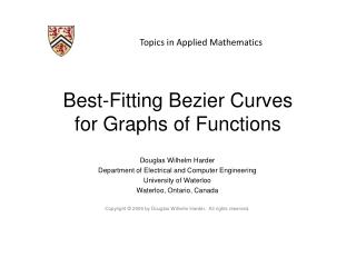 Best-Fitting Bezier Curves for Graphs of Functions