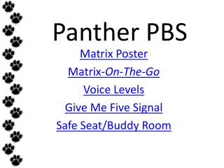 Panther PBS