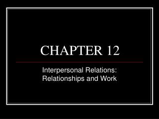 CHAPTER 12