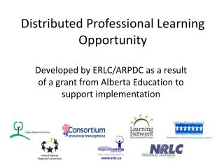 Distributed Professional Learning Opportunity