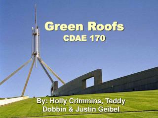Green Roofs CDAE 170