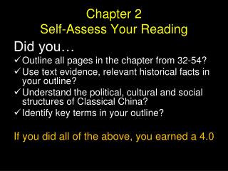 Chapter 2 Self-Assess Your Reading