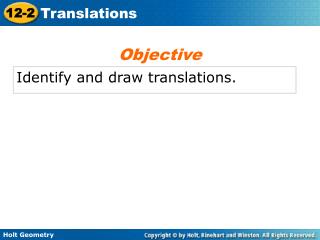 Identify and draw translations.