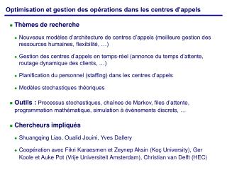 Thèmes de recherche