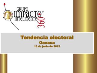 Tendencia electoral Oaxaca 13 de junio de 2012