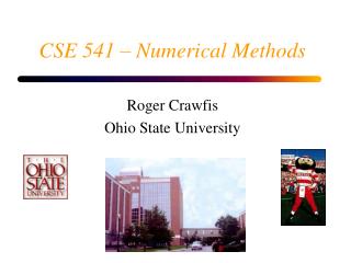 CSE 541 – Numerical Methods