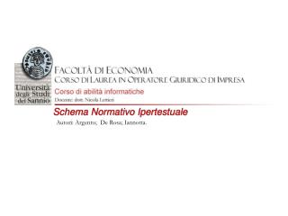 Schema Normativo Ipertestuale