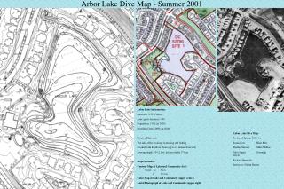 Arbor Lake Dive Map - Summer 2001