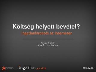 Ingatlanhirdetés az interneten