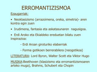 ERROMANTIZISMOA