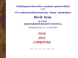 FILM JAZZ LITERATURA