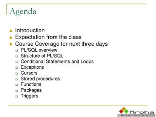 Agenda