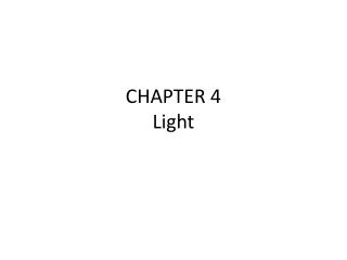 CHAPTER 4 Light