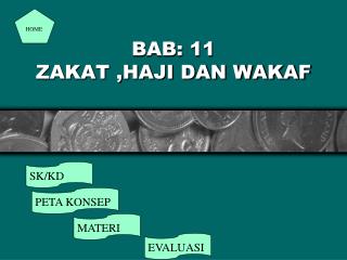 BAB: 11 ZAKAT ,HAJI DAN WAKAF