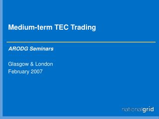 Medium-term TEC Trading