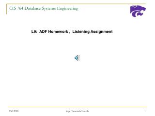 CIS 764 Database Systems Engineering