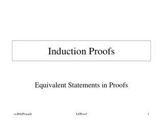 Induction Proofs