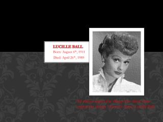 Lucille Ball