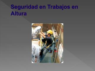 Seguridad en Trabajos en Altura