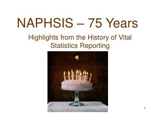 NAPHSIS – 75 Years