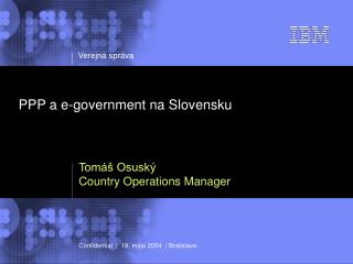 PPP a e-government na Slovensku