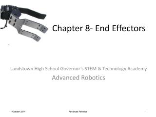 Chapter 8- End Effectors