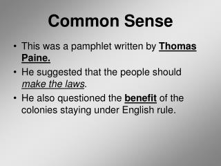 Common Sense