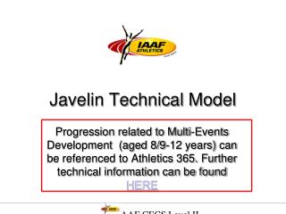 Javelin Technical Model