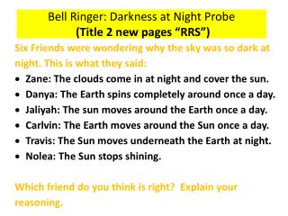 Bell Ringer: Darkness at Night Probe (Title 2 new pages “RRS”)