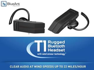 T1: Rugged Bluetooth Headset with Wind Armour Technology