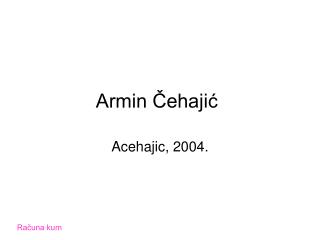 Armin Čehajić