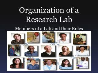 Organization of a Research Lab
