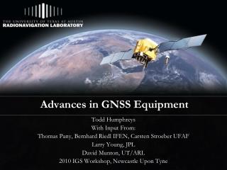 Advances in GNSS Equipment