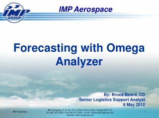Forecasting with Omega Analyzer