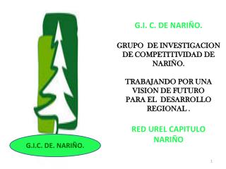 G.I. C. DE NARIÑO. GRUPO DE INVESTIGACION DE COMPETITIVIDAD DE NARIÑO.