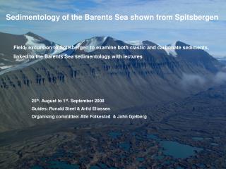 Sedimentology of the Barents Sea shown from Spitsbergen