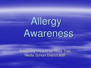 Allergy Awareness