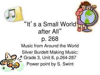 “ It ’ s a Small World after All ” p. 268