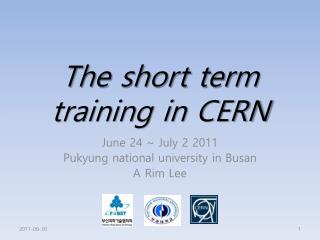 The short term training in CERN