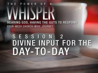 We discern God’s whispers from other voices by asking: