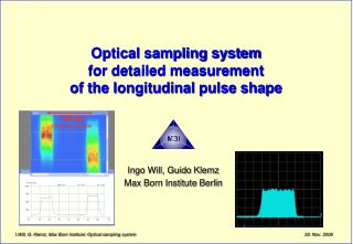 Optical sampling system for detailed measurement of the longitudinal pulse shape