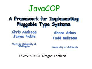 A Framework for Implementing Pluggable Type Systems