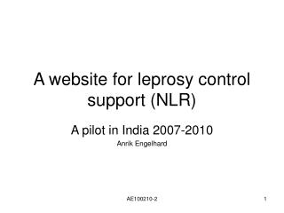 A website for leprosy control support (NLR)