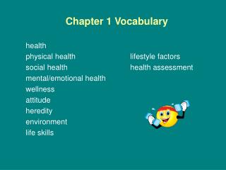 Chapter 1 Vocabulary