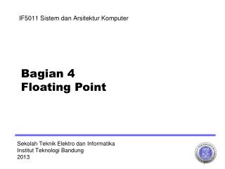 Sekolah Teknik Elektro dan Informatika Institut Teknologi Bandung 2013